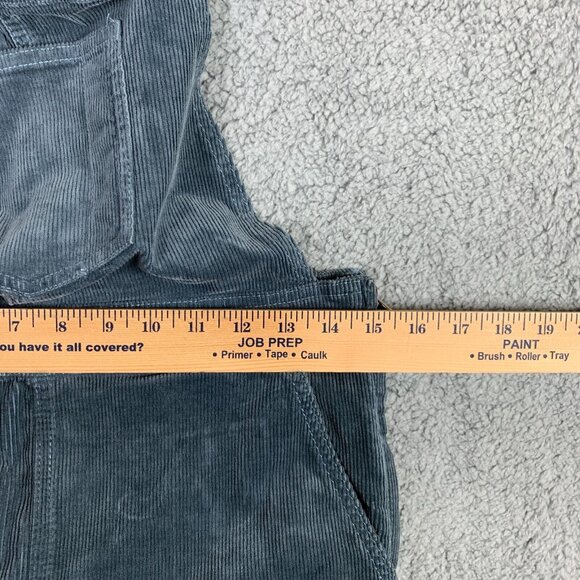 Anthropologie Pilcro Jamina Corduroy Overalls Womens 28 Blue Flare Leg Dungarees - Picture 14 of 16